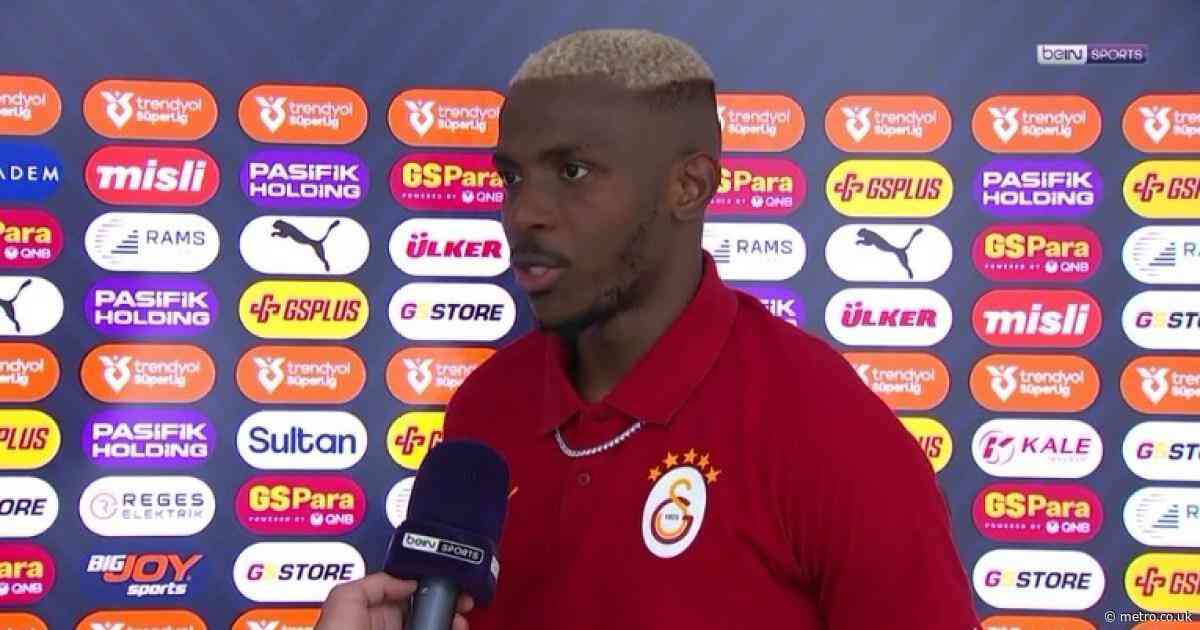 Victor Osimhen responds to Arsenal transfer approach after apology to Galatasaray fans