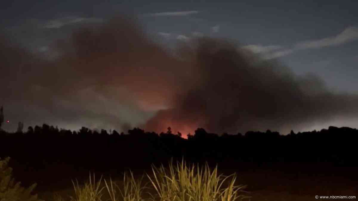 Portion of Krome Avenue closed as brush fires burn in SW Miami-Dade