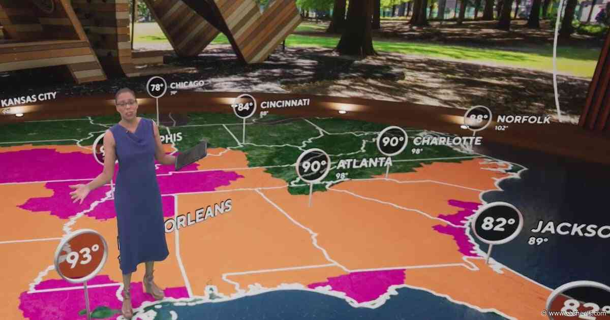 Heat and humidity keeping Georgia sweating over the weekend