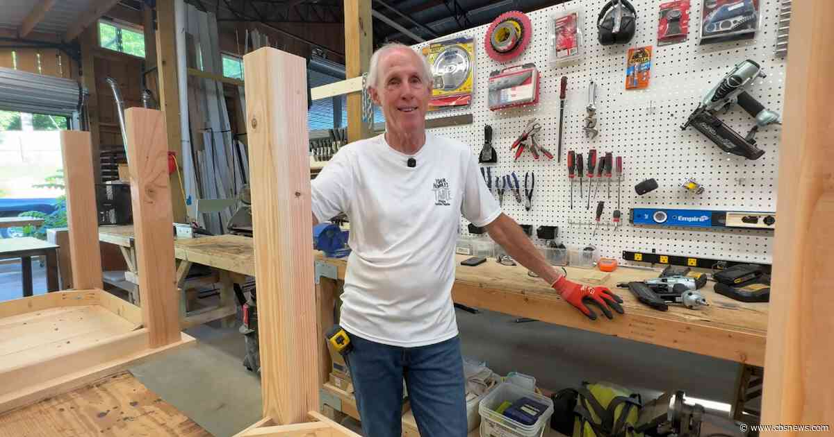 Retired Cherokee County man finds 2nd act building tables for Habitat families