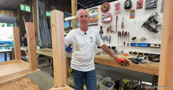 Retired Cherokee County man finds 2nd act building tables for Habitat families