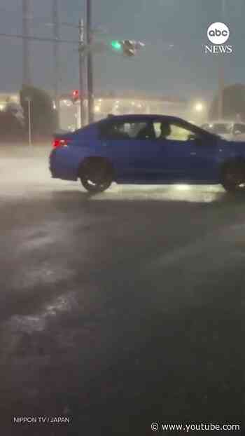 Heavy rain causes flooding in Japan that kills at least four and strands travelers