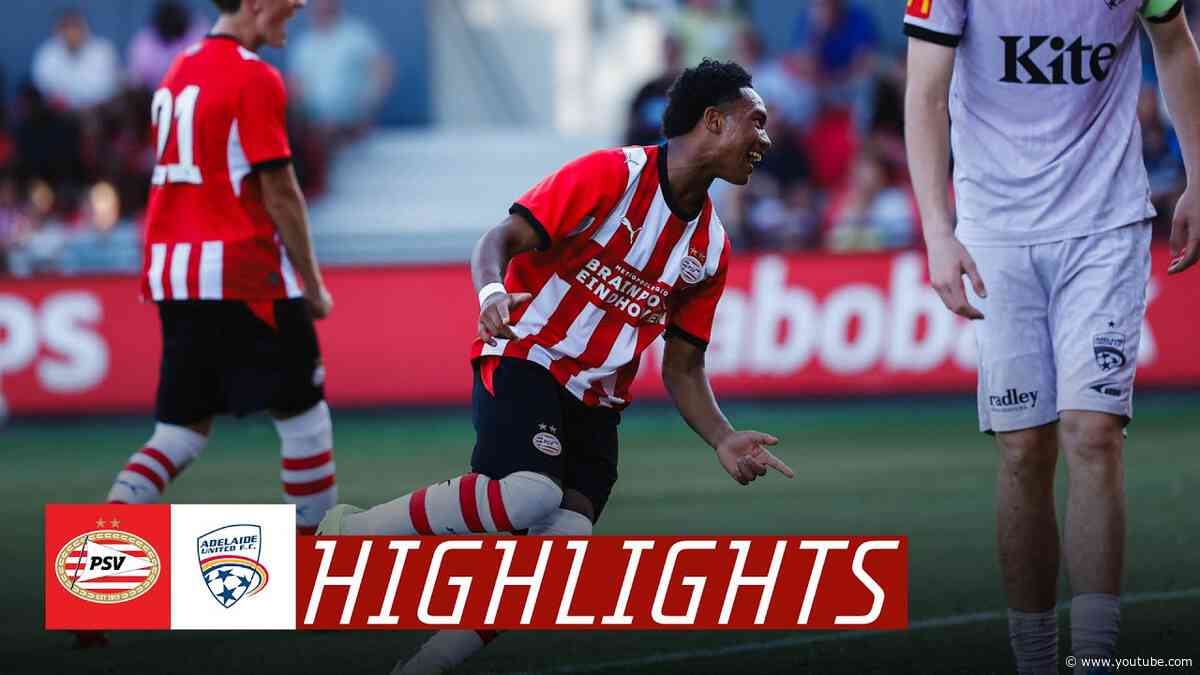 HIGHLIGHTS | PSV O19 scoort 4️⃣ keer tegen Adelaide United FC O19 😮‍💨