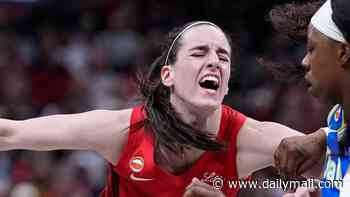 Caitlin Clark limps off the court in troubling scenes as Indiana Fever are left fearing the worst over superstar