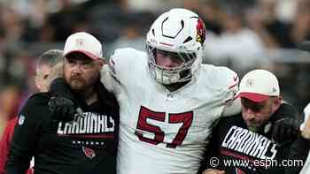 Sources: Cards rookie OL Bisontis has torn MCL