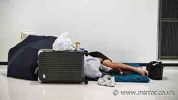 7,000 people sleep in Japan airport after 'extremely unusual' rains disrupt rails routes