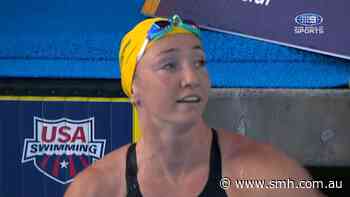 Lani Pallister beats swimming idol for gold