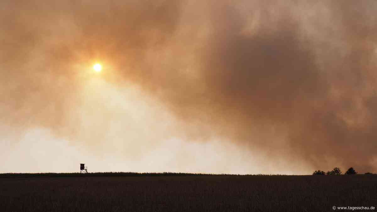 Kampf gegen die Flammen im Hürtgenwald