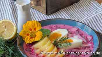 Knallpink, erfrischend, lecker: Kalte Sommersuppe für Eilige