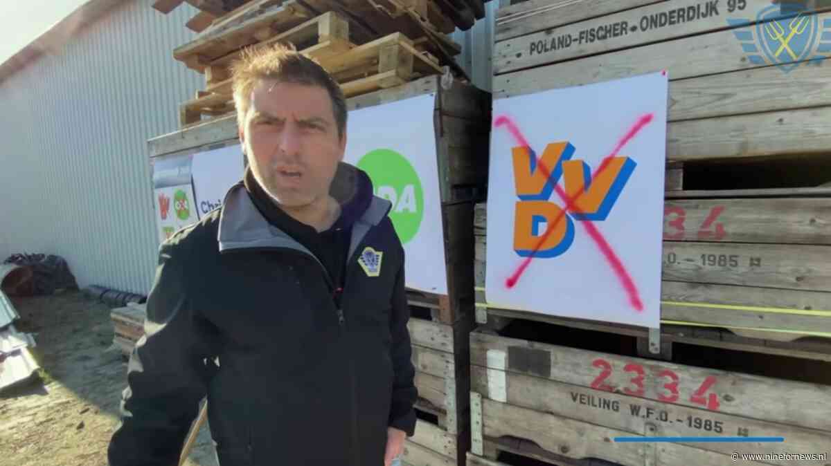 FDF-voorman plakt boerenster op de borst bij debat in provinciehuis: ‘Vergunningen afpakken, dat deden de nazi’s ook’