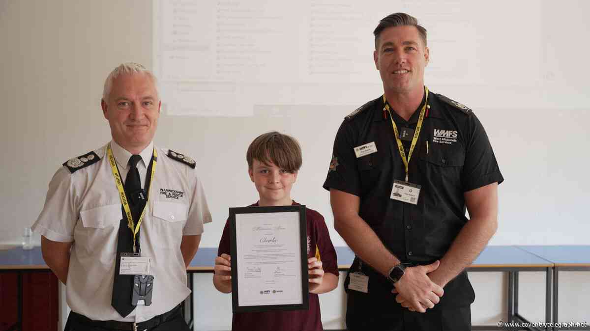 Hero Warwickshire schoolboy saved his family during terrifying house fire