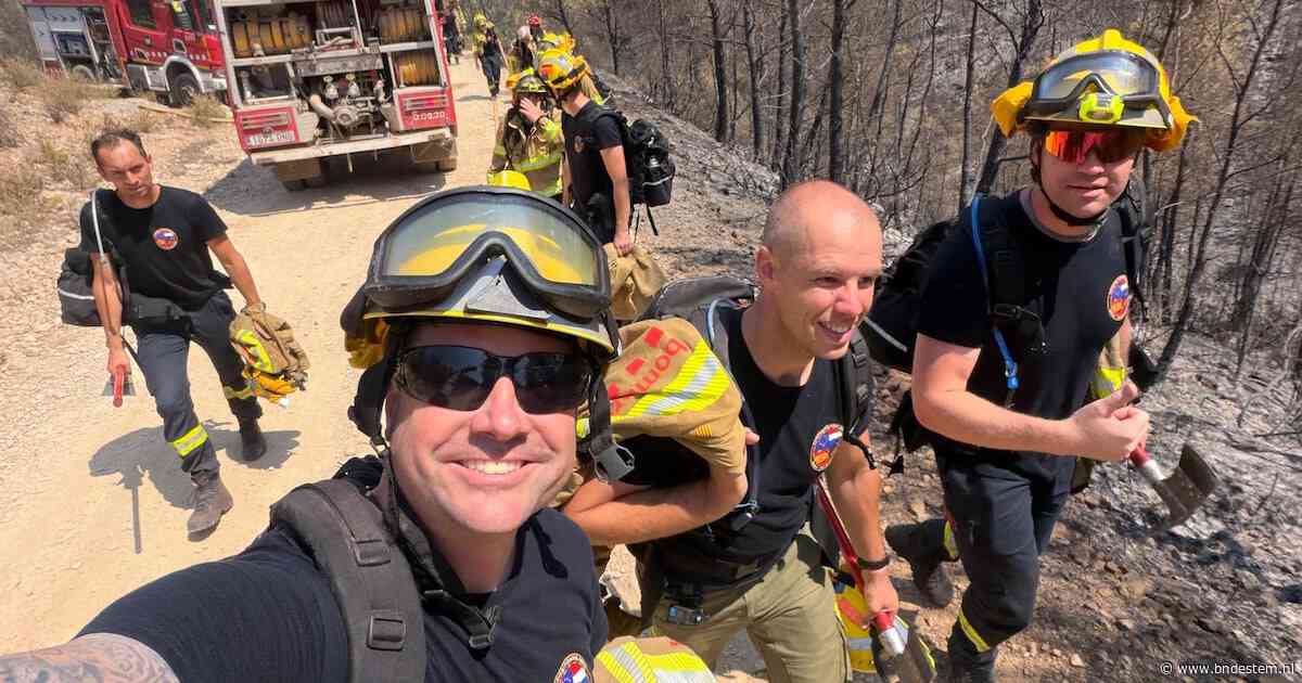 Brandweerman Coen bluste klimmend en klauterend een brand in Spanje, maar soms moet je het laten branden