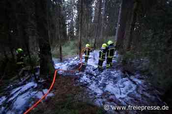 Waldbrand nahe Eibenstock: Drei Feuerwehren rücken aus