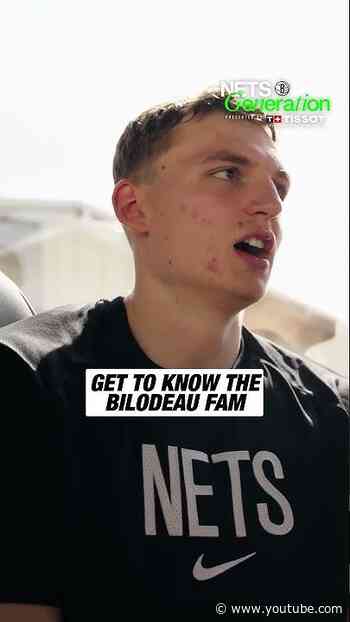 Athletic roots run deep in the Bilodeau fam 🏀🏒 #brooklynnets #nba #wnba