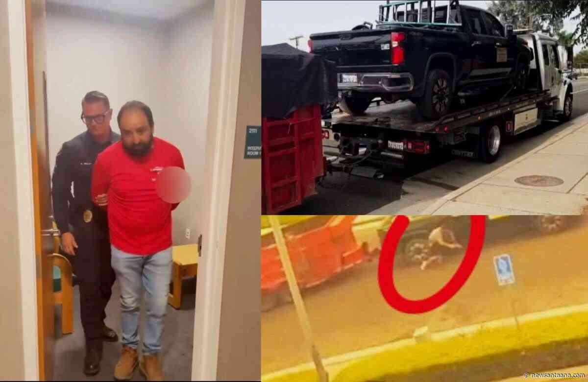 Suspect jailed after Santa Ana landscaping truck hit-and-run investigation