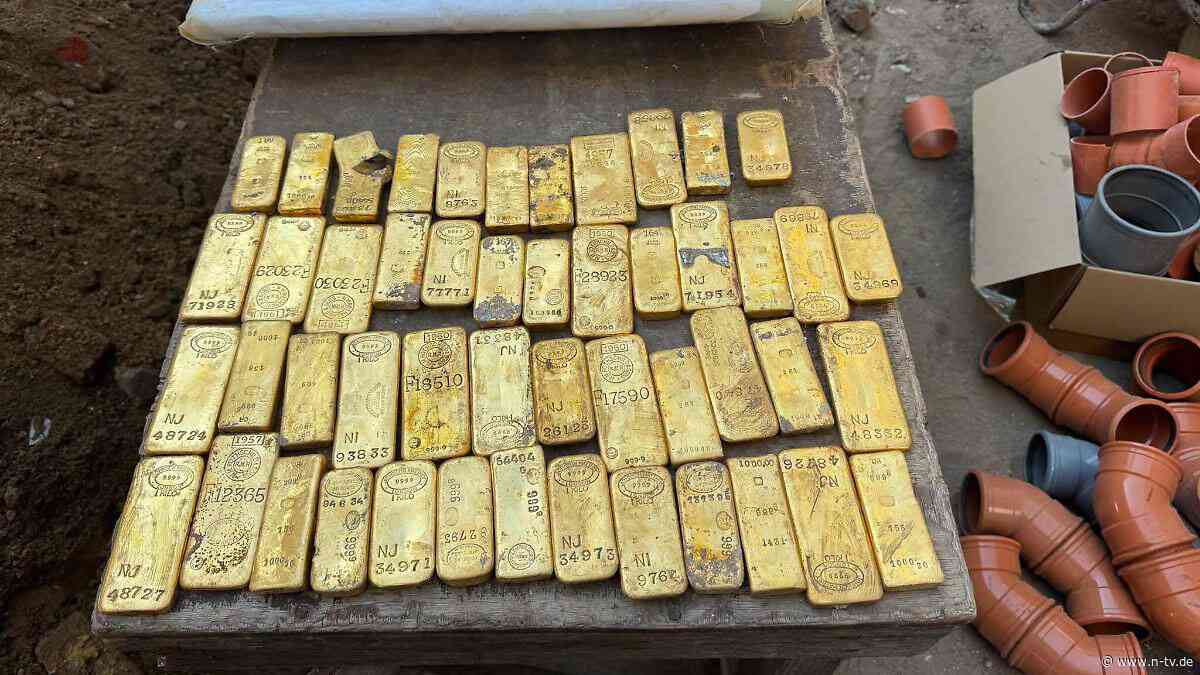 "Eine große Menge": Bauarbeiter entdecken millionenschweren Goldschatz
