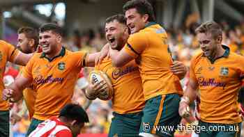 LIVE updates: Wallabies in control over Japan after 1000th player scores on debut