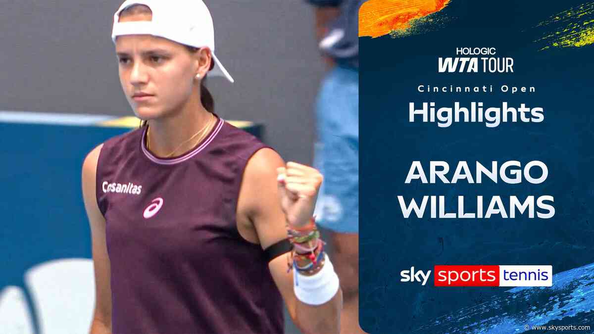 Williams defeated by Arango in the first round of the Cincinnati Open
