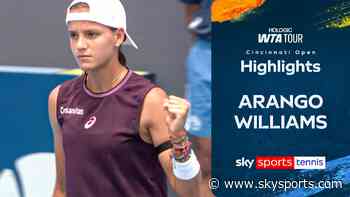 Williams defeated by Arango in the first round of the Cincinnati Open