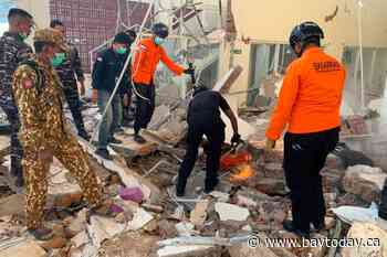 Magnitude 7.7 earthquake strikes off Indonesia's coast, killing at least 20 and toppling buildings
