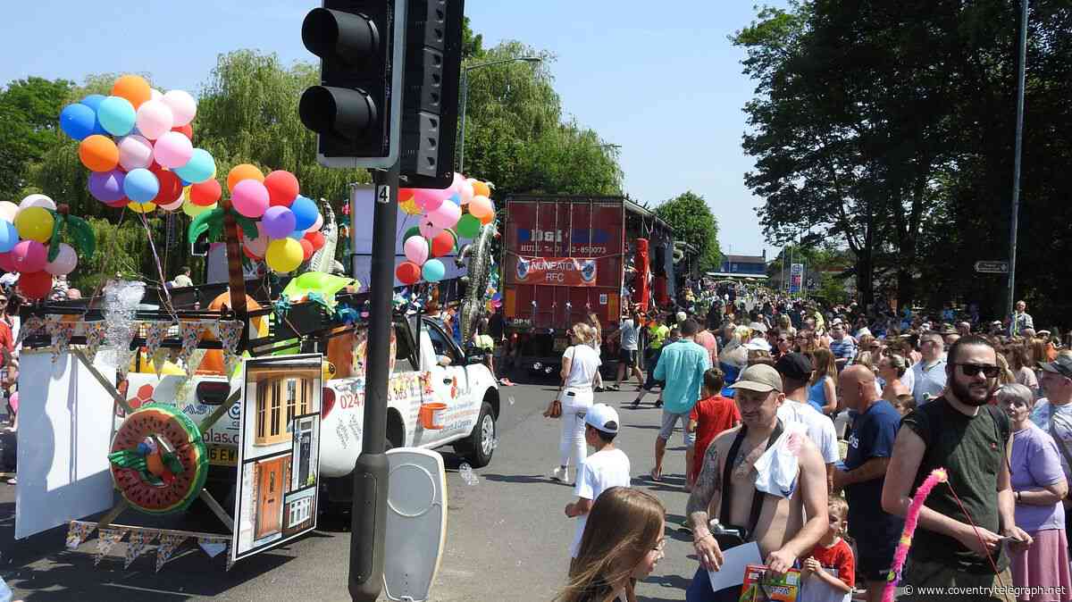 Nuneaton Carnival 2026: Road closures, timing, procession route and everything you need to know