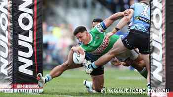 Trindall injured as Raiders bump Sharks out of NRL’s top four