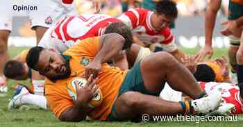 Pigs in muck: Wallabies forwards have a field day against Japan