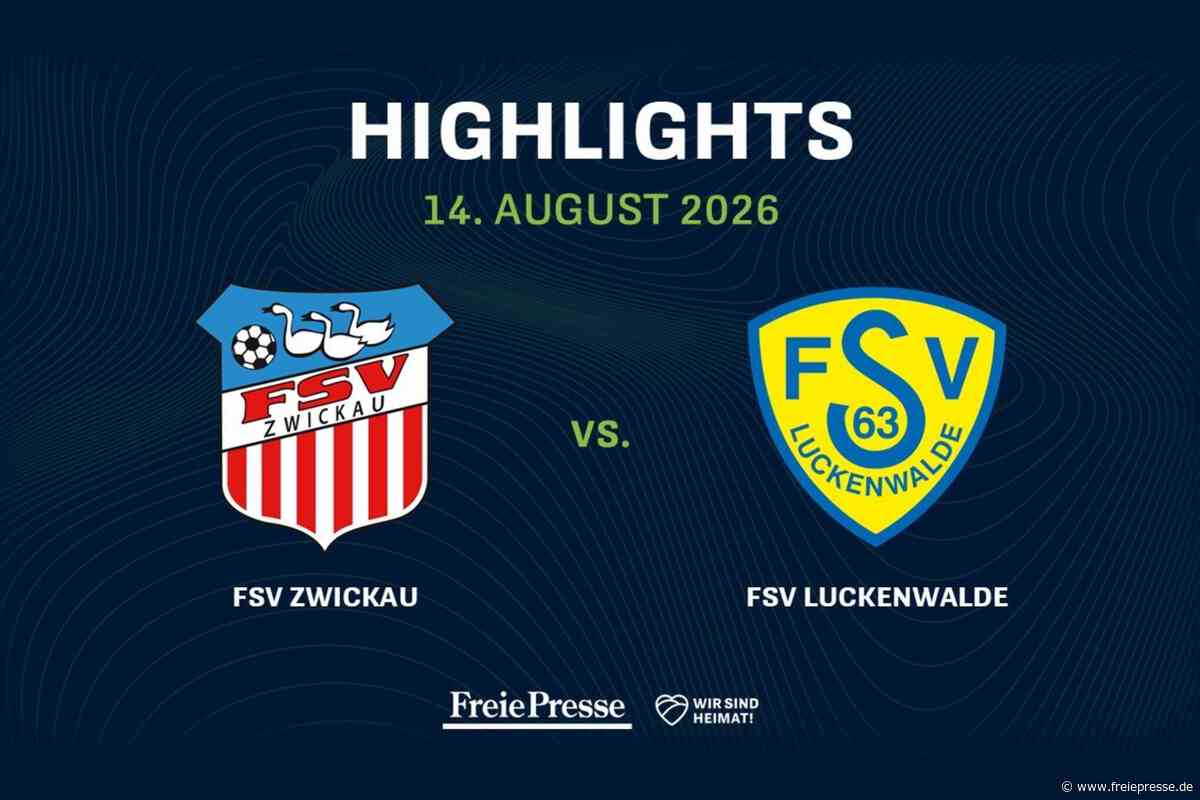 FSV Zwickau – FSV Luckenwalde: Die Highlights des Spiels im Video