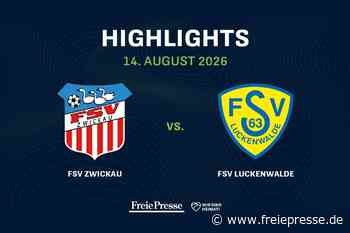 FSV Zwickau – FSV Luckenwalde: Die Highlights des Spiels im Video