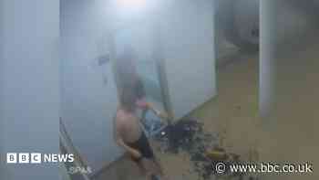 Brothers injured by 'exploding' steam room door