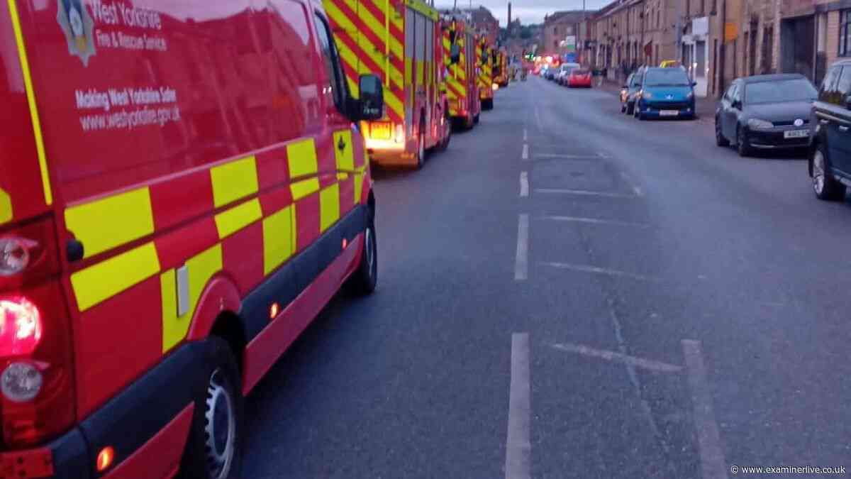 Batley fire update with multiple crews on scene and locals warned to keep windows shut