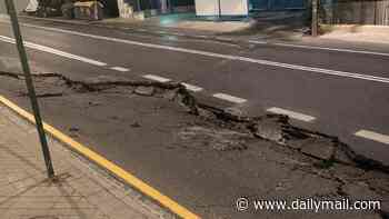 Spain tourist destination hit by 5 magnitude earthquake in the dead of night leaving roads cracked and buildings shuddering