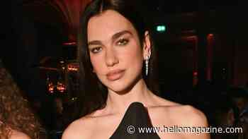 Dua Lipa exposes micro bra in stylish sheer top