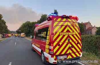 FW Hünxe: Überörtliche Hilfe beim Waldbrand in Sonsbeck