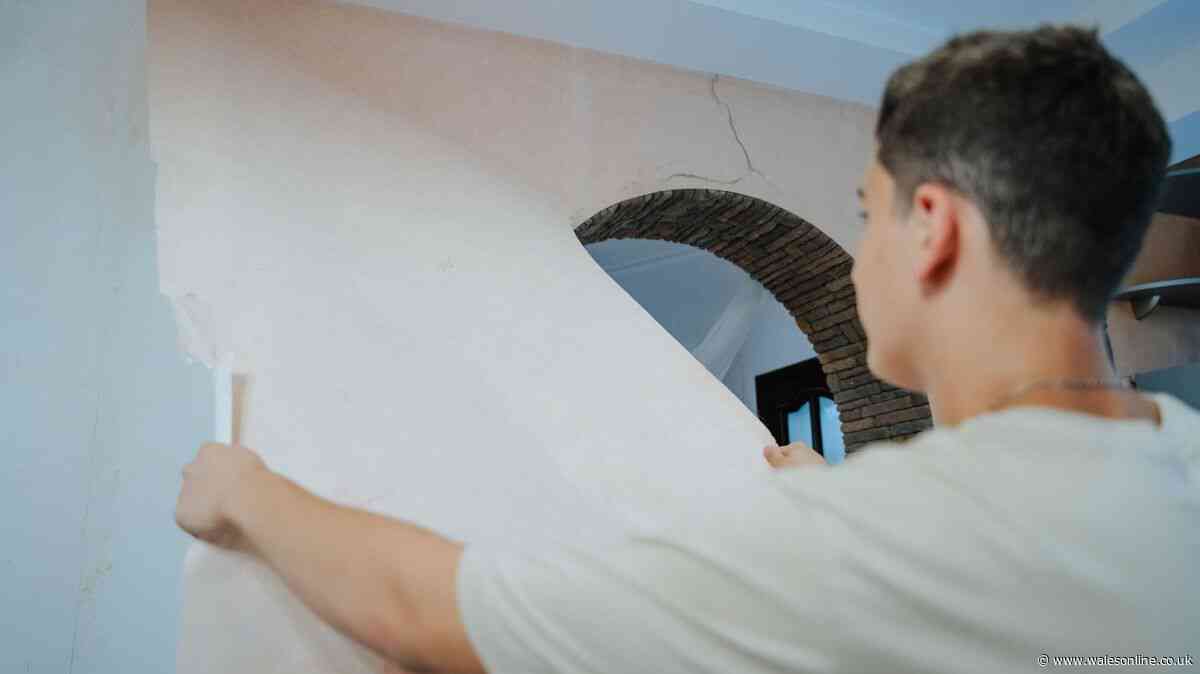 'I stripped wallpaper in room and feel sad by surprise hidden underneath'