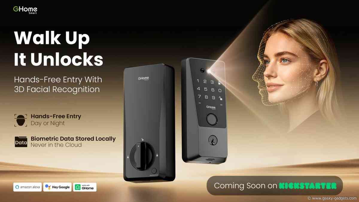Walk Up. It Unlocks: GHome Smart Introduces a 3D Face Recognition Smart Lock for Hands-Free Home Entry