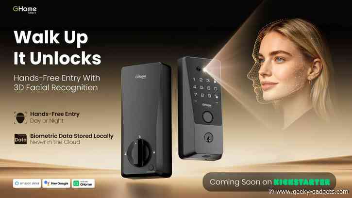 Walk Up. It Unlocks: GHome Smart Introduces a 3D Face Recognition Smart Lock for Hands-Free Home Entry