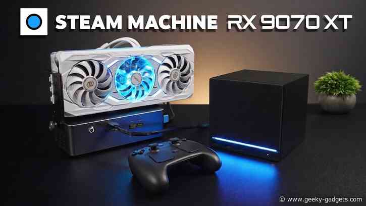 AMD Radeon RX 9070 XT eGPU Boosts Valve Steam Machine 4K By 183%