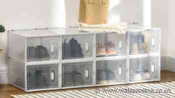'It fits my husband's massive shoes' storage box unit now £23 is 'easy to assemble'