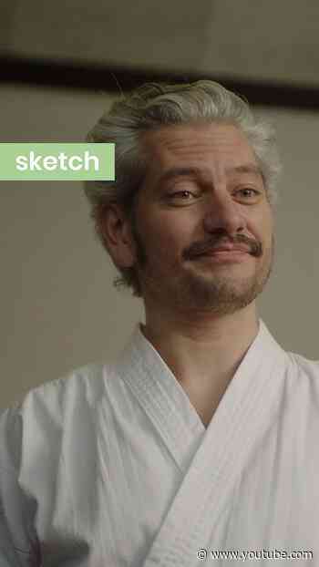 "Wij vechten niet, wij verdedigen onszelf" 😉🥋#hetklokhuis #sketch #taekwondo