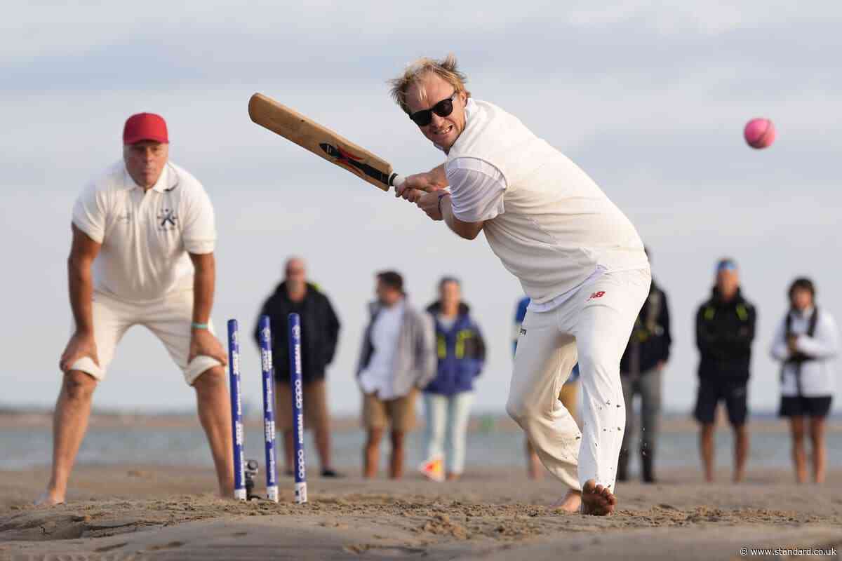 In Pictures: Cricketers bat on sticky wicket in ideal conditions for ducks