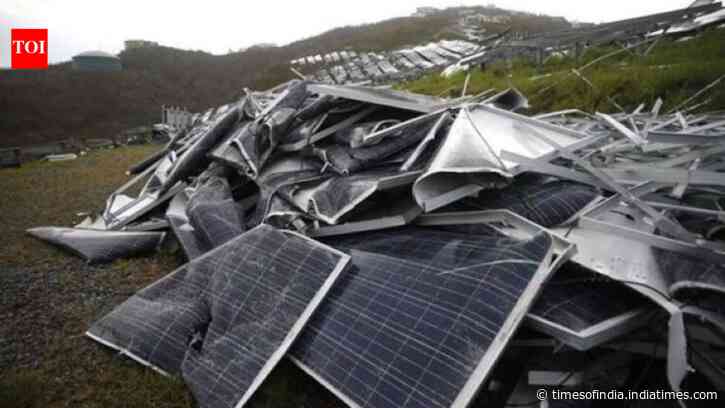 By 2060, discarded solar panels could total to 402 million tonnes; recycling them could...