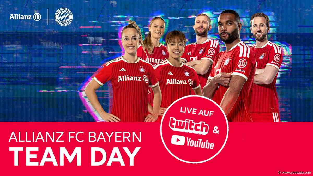 LIVE 🔴 Team Day mit unseren Double-Siegern! 🏆🏆 Challenges, Fans & Training | Allianz Team Day