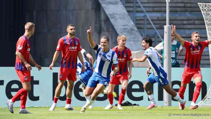 Hertha überrollt Heidenheim und kontert in Unterzahl