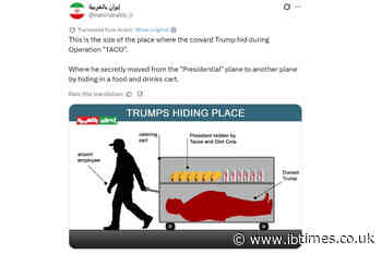 Iran Trolls 'Coward' Trump After Secret Plane Move, Suggesting He Hid in a Cart With Tacos and Coke Drinks