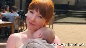 New mum Nicola Roberts, 40, looks radiant as she cuddles up to her baby girl during idyllic afternoon