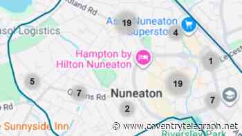 Nuneaton and Bedworth's most violent streets as thousands of crimes recorded so far this year