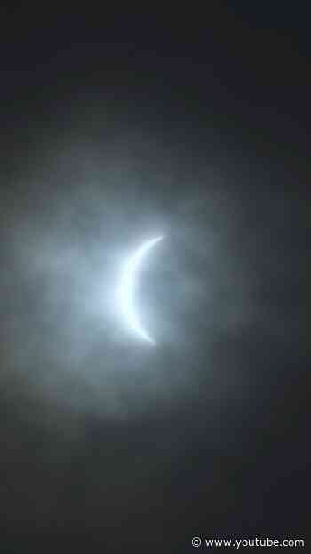 The solar eclipse, as seen from Iceland where we’re performing at the Eclipse festival tomorrow.