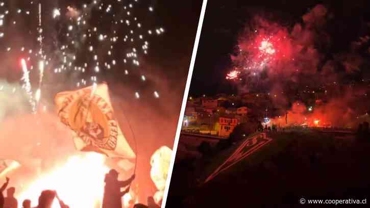 [VIDEOS] Hinchas festejaron con fuegos artificiales los 134 años de Santiago Wanderers