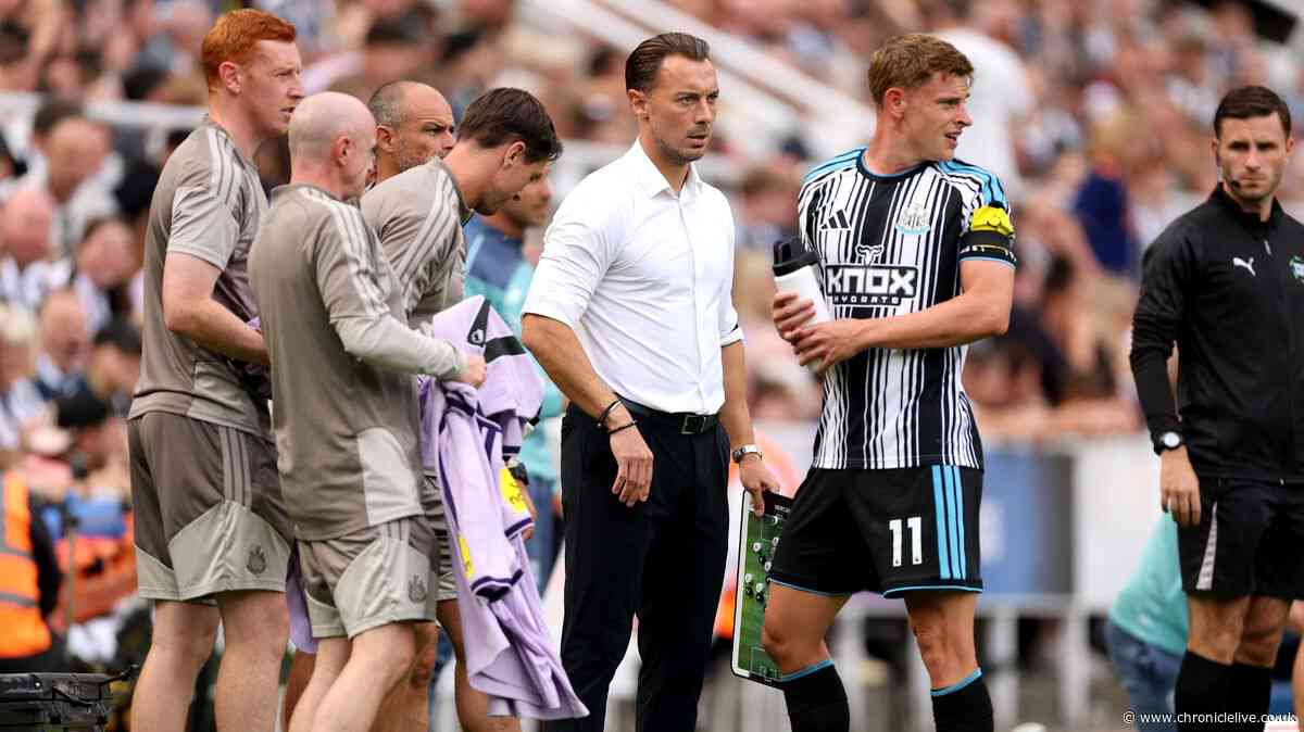 The bizarre request Matthias Jaissle made after 24 minutes in Newcastle's clash with Leverkusen